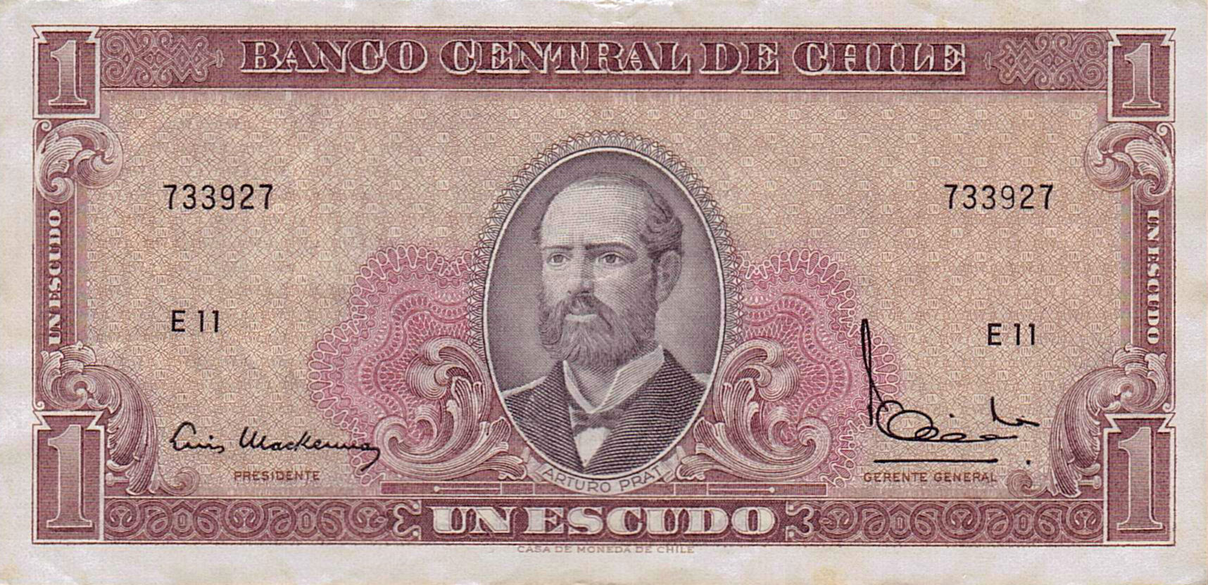 Chile 1 1964 VF P-135/e [Very Rare]